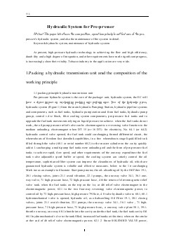 機械專業(yè)外文文獻翻譯-外文翻譯--打包機組液壓原理及液壓系統(tǒng)維護