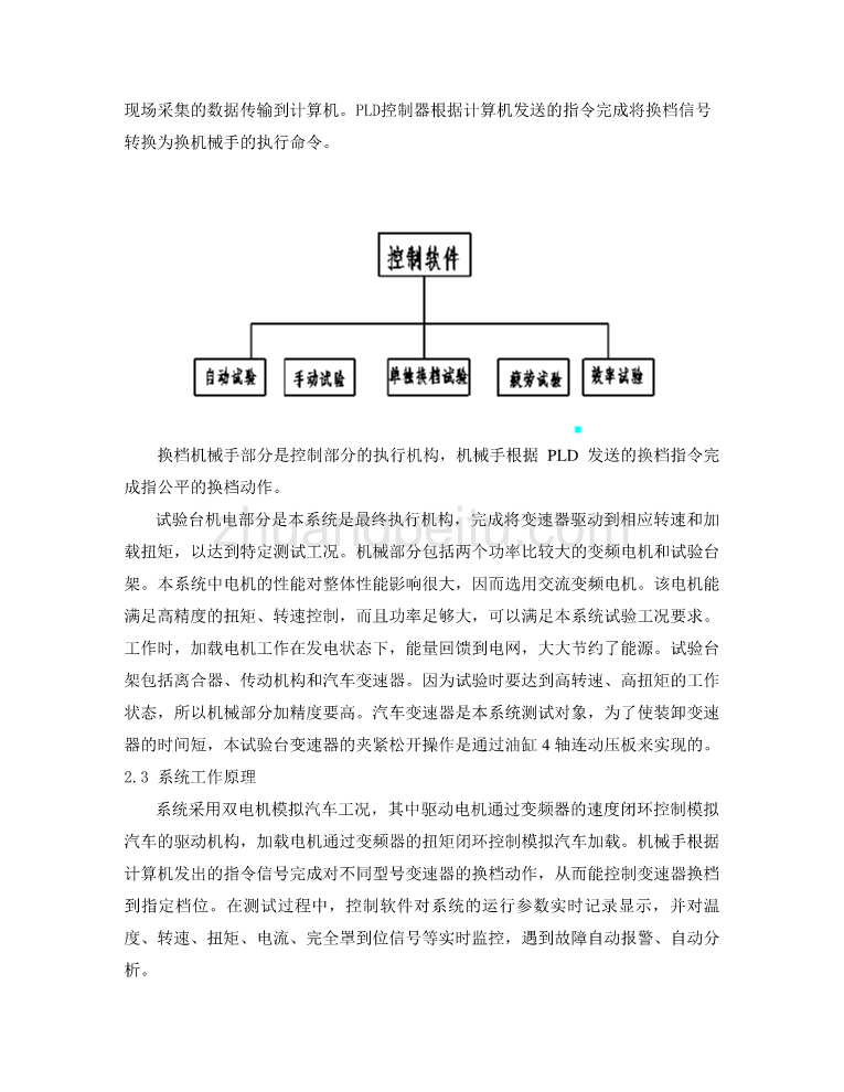 机械专业外文文献翻译-外文翻译--变速器综合性能试验台体系结构及控制软件开发_第3页