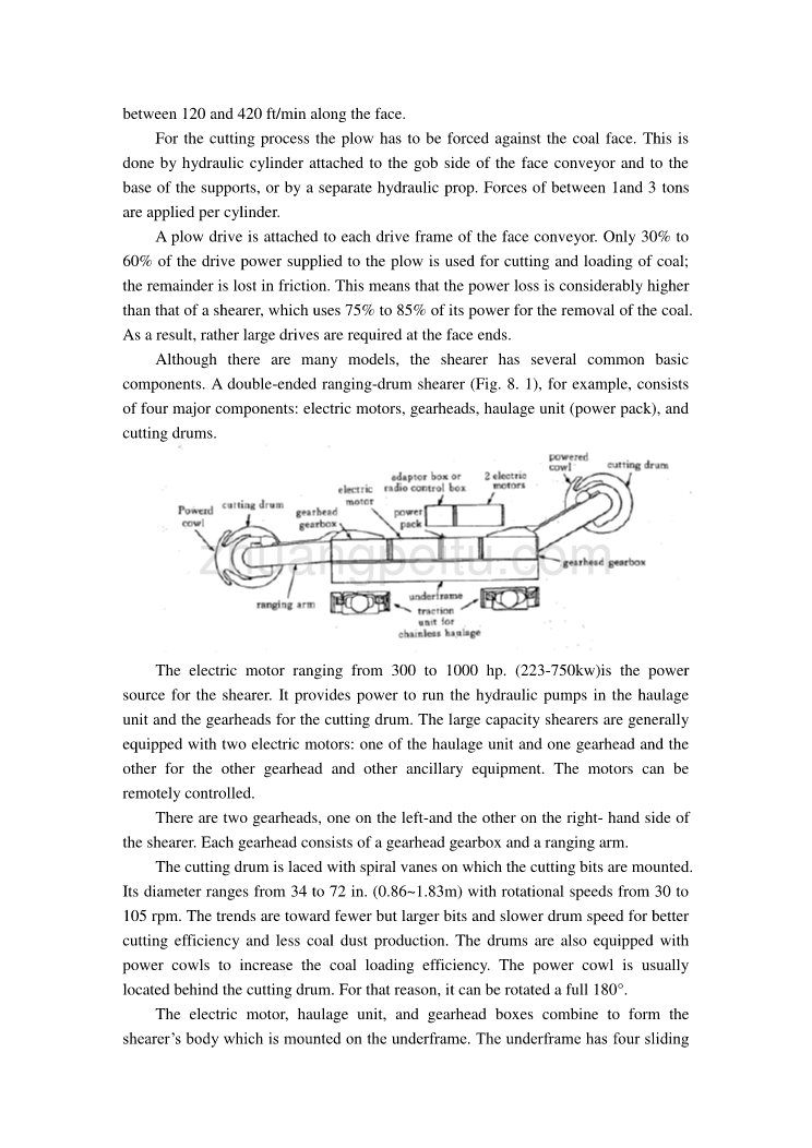 机械专业外文文献翻译@外文翻译--采煤机_第2页