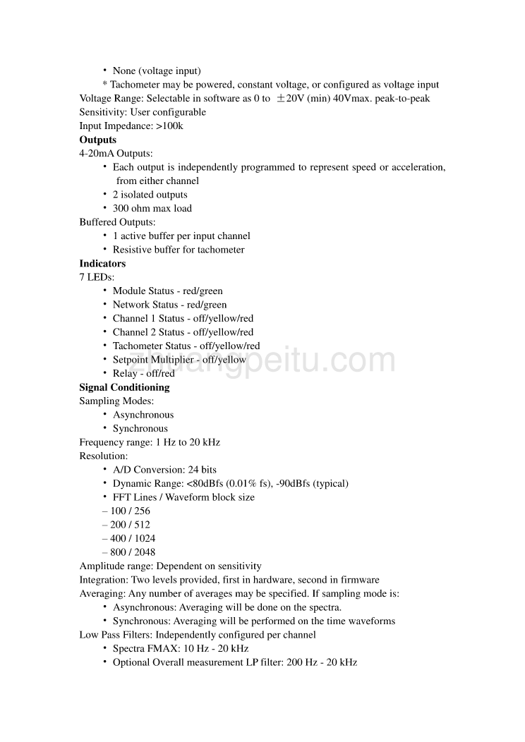 机械专业外文文献翻译-外文翻译--XM-120及121动态测量模块_第3页