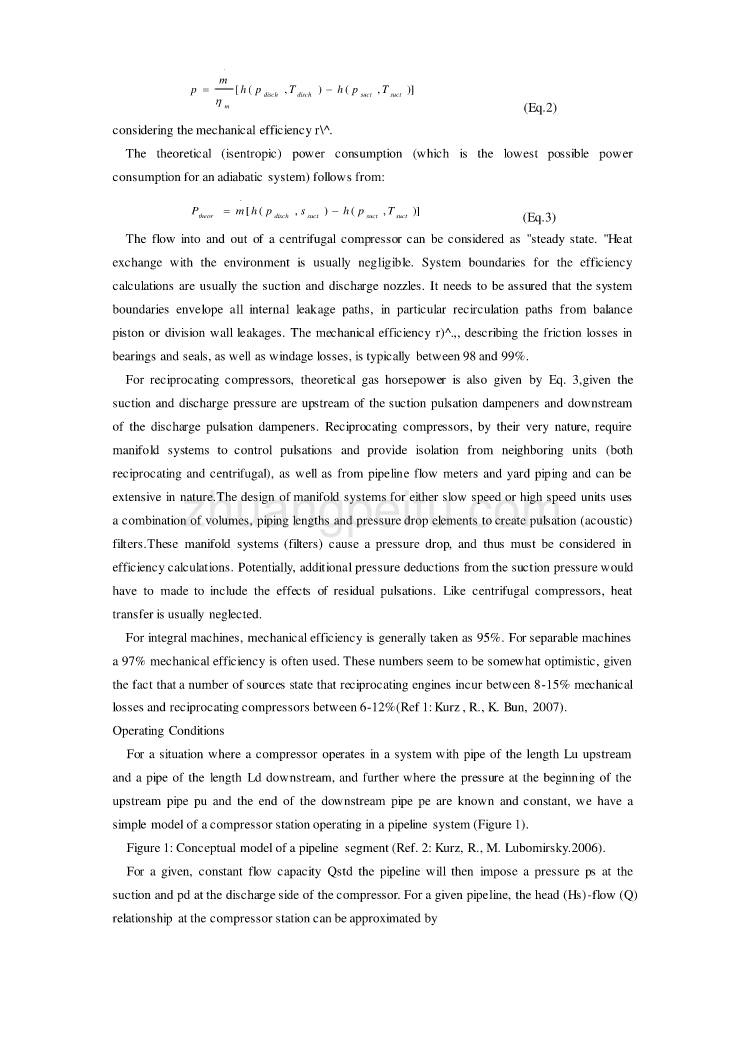 机械专业外文文献翻译-外文翻译--离心式和往复式压缩机的工作效率特性_第2页