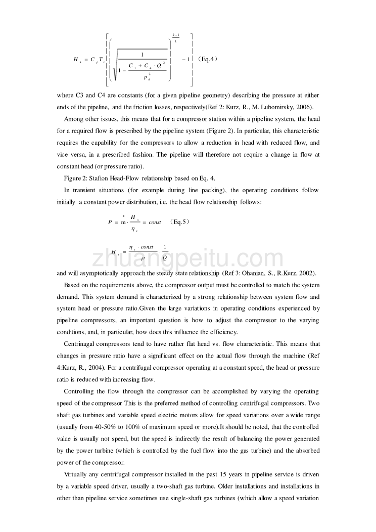 机械专业外文文献翻译-外文翻译--离心式和往复式压缩机的工作效率特性_第3页