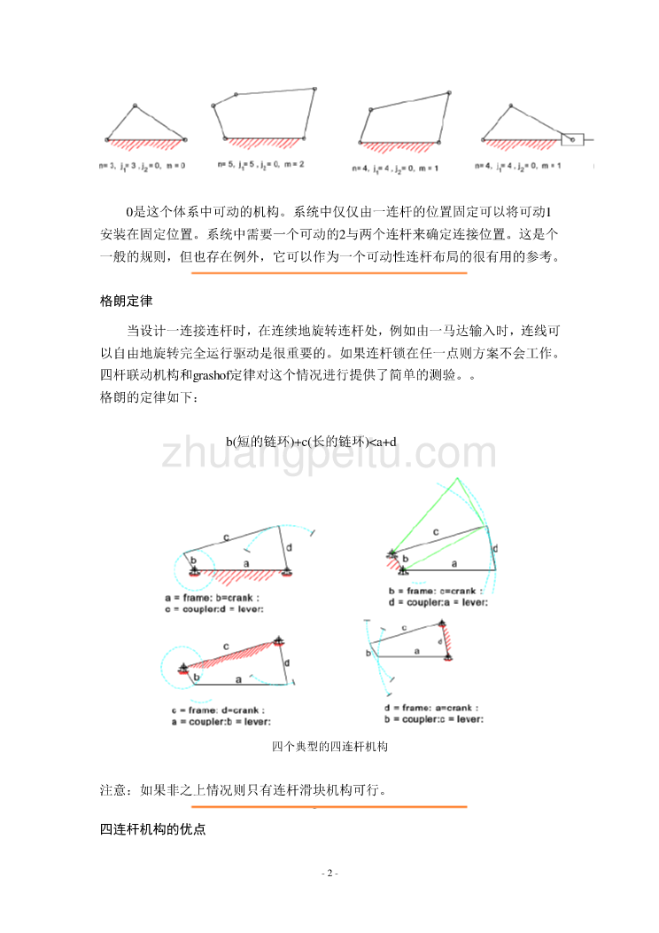 机械专业外文文献翻译-外文翻译--连杆机构_第2页