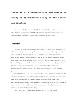 機械專業(yè)外文文獻翻譯-外文翻譯--激光焊：Ag-Pd-Au-Cu合金顯微結(jié)構(gòu)和腐蝕狀態(tài)的研究在牙科領(lǐng)域的應用  英文版