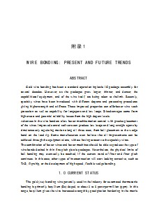 機(jī)械專業(yè)外文文獻(xiàn)翻譯-外文翻譯--引線鍵合的現(xiàn)狀與發(fā)展趨勢(shì)