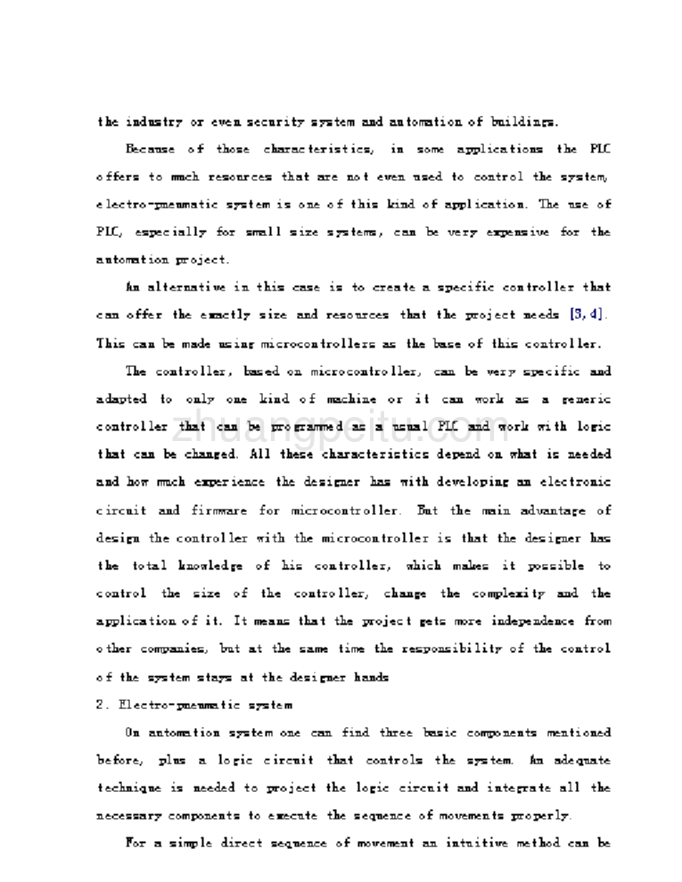 机械专业外文文献翻译-外文翻译--应用与电气系统的可编程控制器_第2页