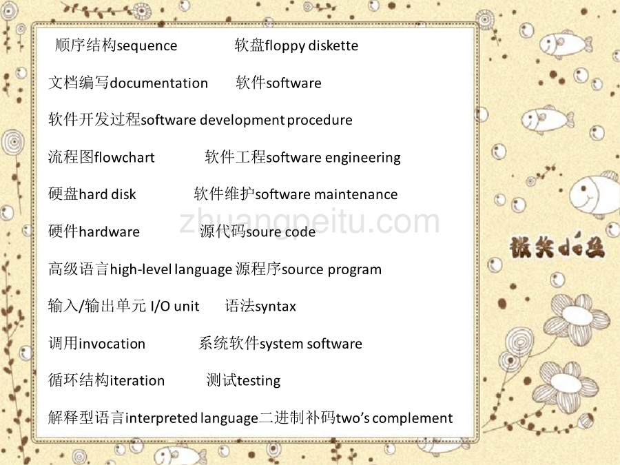 C语言常用英语词汇_第3页