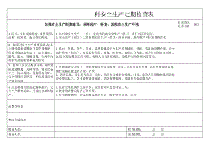 醫(yī)院科室安全生產(chǎn)檢查表.docx