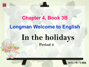 ch4 In the holidaysppt課件