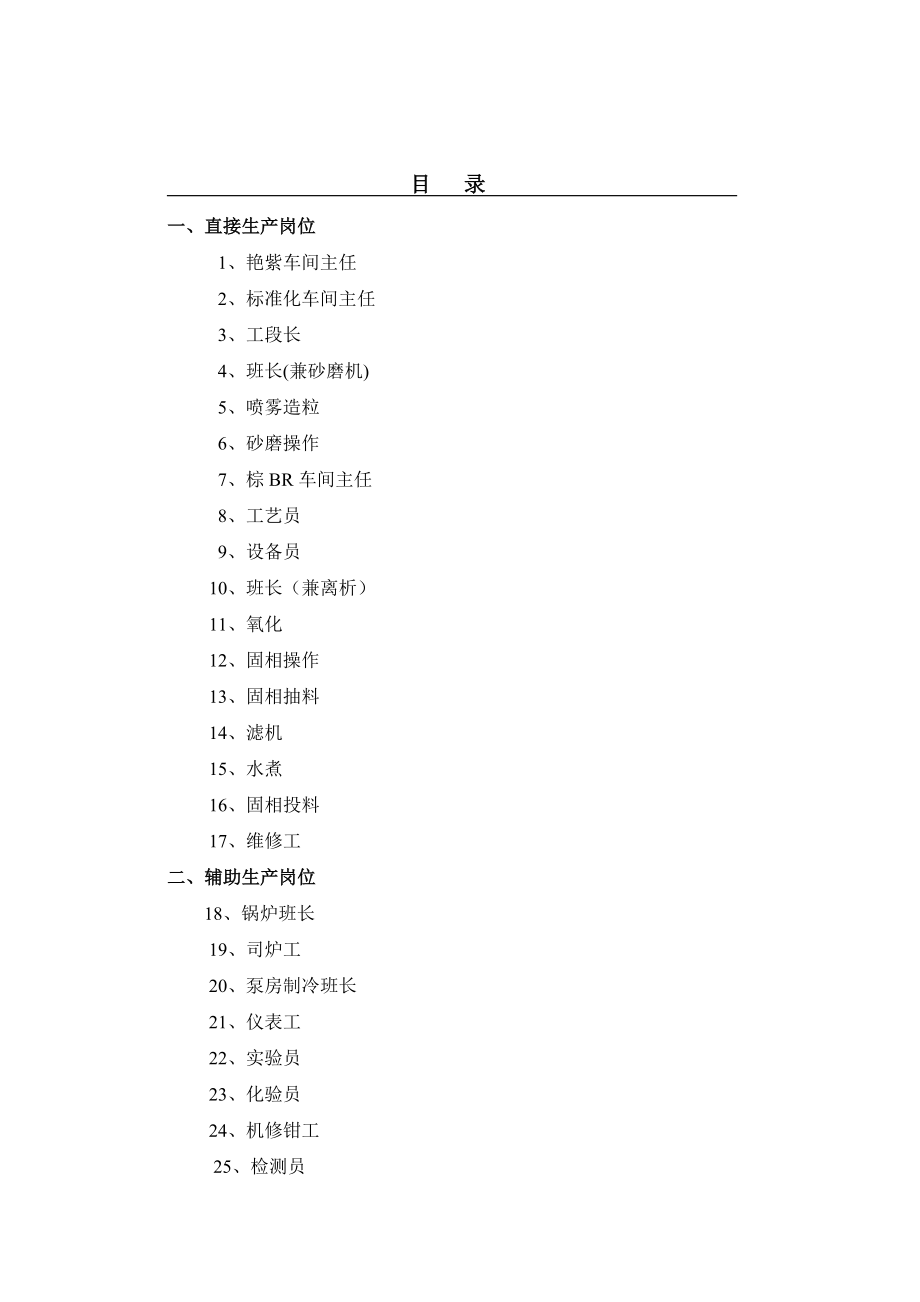 某化工公司職務說明書_第1頁