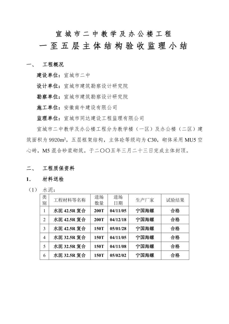 主體結(jié)構(gòu)驗收小結(jié).doc_第1頁