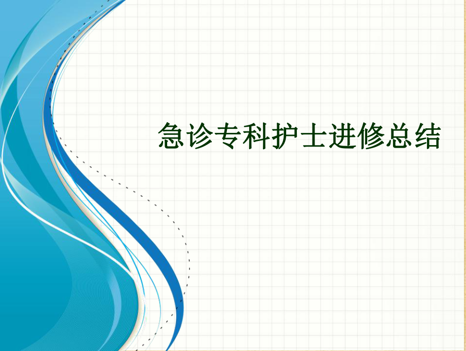 急診專科護士進修總結(jié).ppt_第1頁