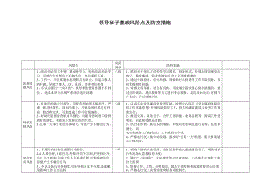 院醫(yī)領導班子廉政風險點及防控措施.doc