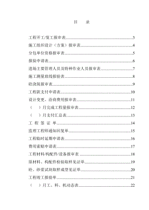 建筑工程監(jiān)理資料表格大全.doc