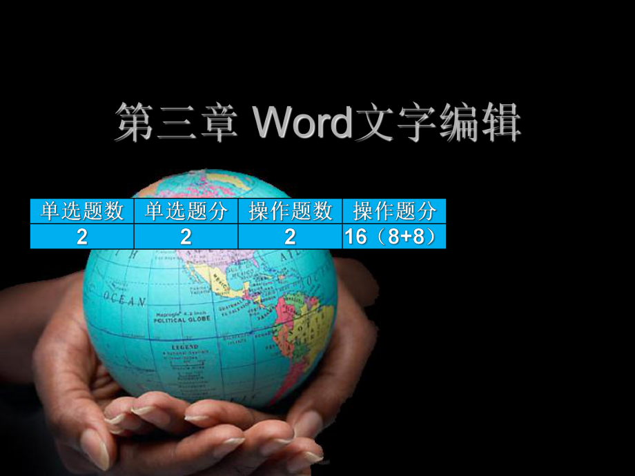 《Word文字編輯》PPT課件.ppt_第1頁