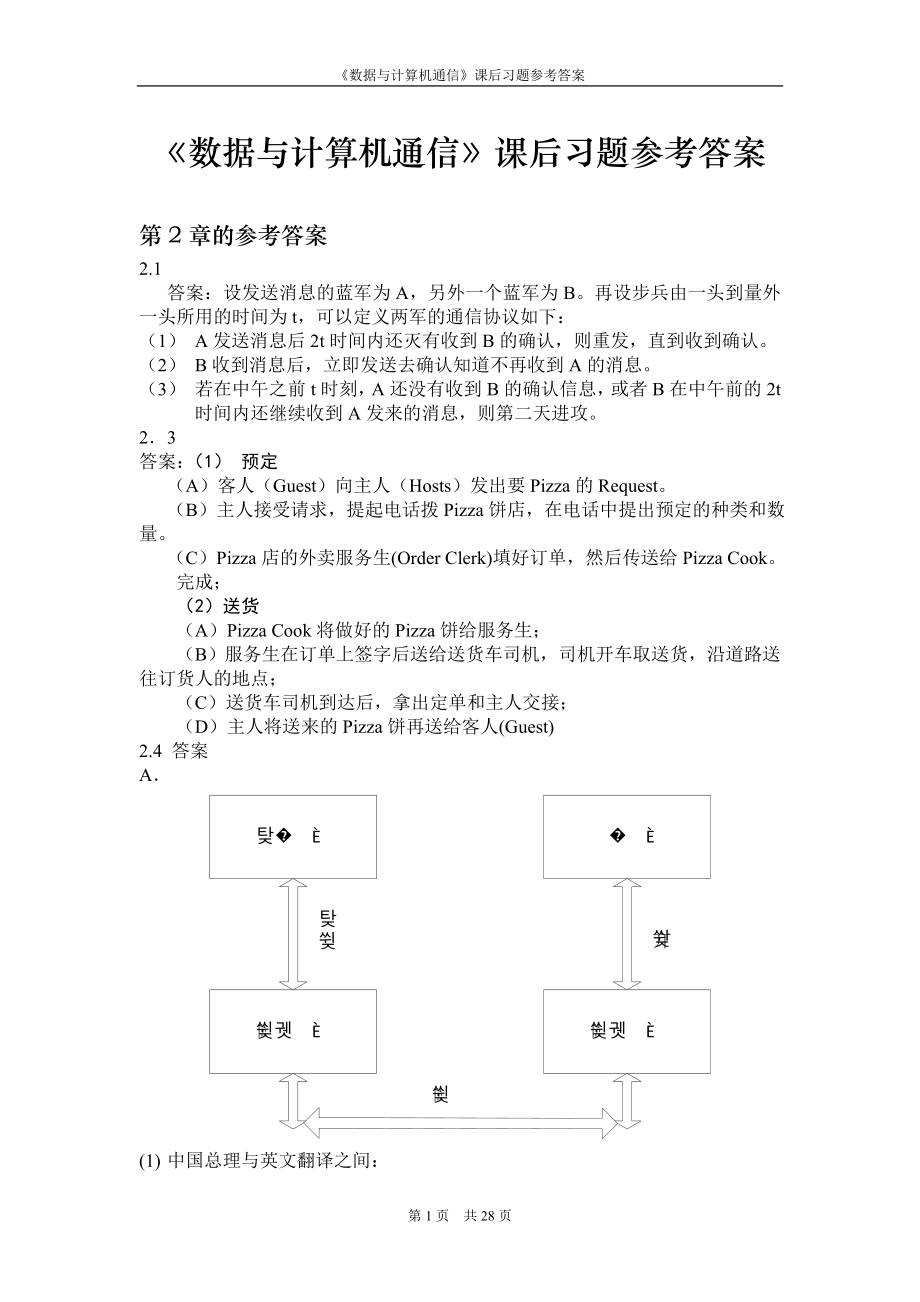 數(shù)據(jù)與計(jì)算機(jī)通信課后習(xí)題參考答案.doc_第1頁