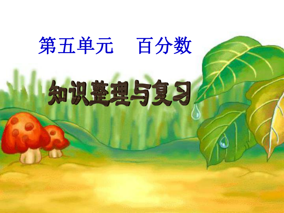 《百分数整理与复习》PPT课件.ppt_第1页