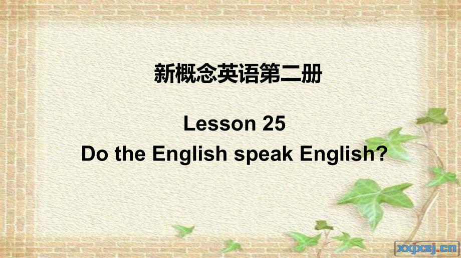 新概念英语第二册第25课Lesson-25-new.ppt_第1页