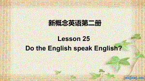 新概念英語(yǔ)第二冊(cè)第25課Lesson-25-new.ppt