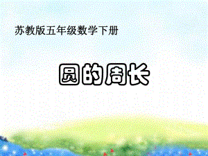 蘇教版圓的周長(zhǎng).ppt