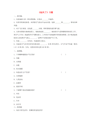 三年級(jí)科學(xué)下冊(cè)2.1《起風(fēng)了》練習(xí)題大象版.docx