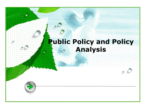 《公共政策分析》PPT课件.ppt