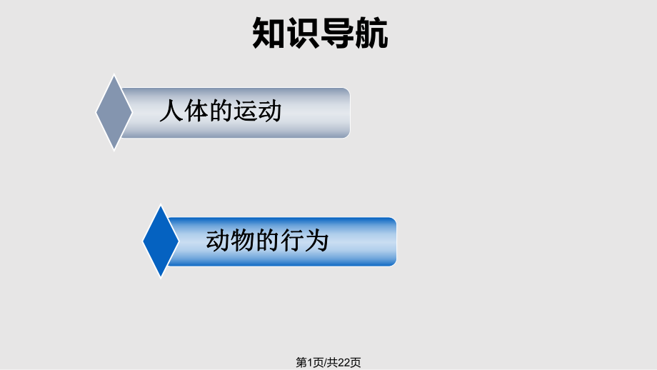 蘇科八年級生物 動物的運動與行為 復(fù)習(xí)PPT課件_第1頁