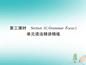 九年級英語全冊 Unit 3 Could you please tell me where the restrooms are（第3課時(shí)）Section A（Grammar Focus）習(xí)題 （新版）人教新目標(biāo)版