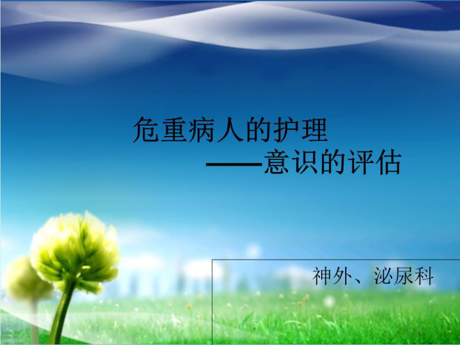 《危重患者護理》PPT課件.ppt_第1頁