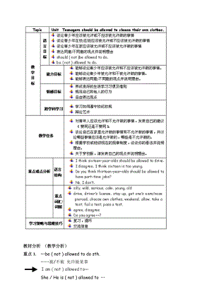 人教版英語九年級第三單元教學(xué)設(shè)計