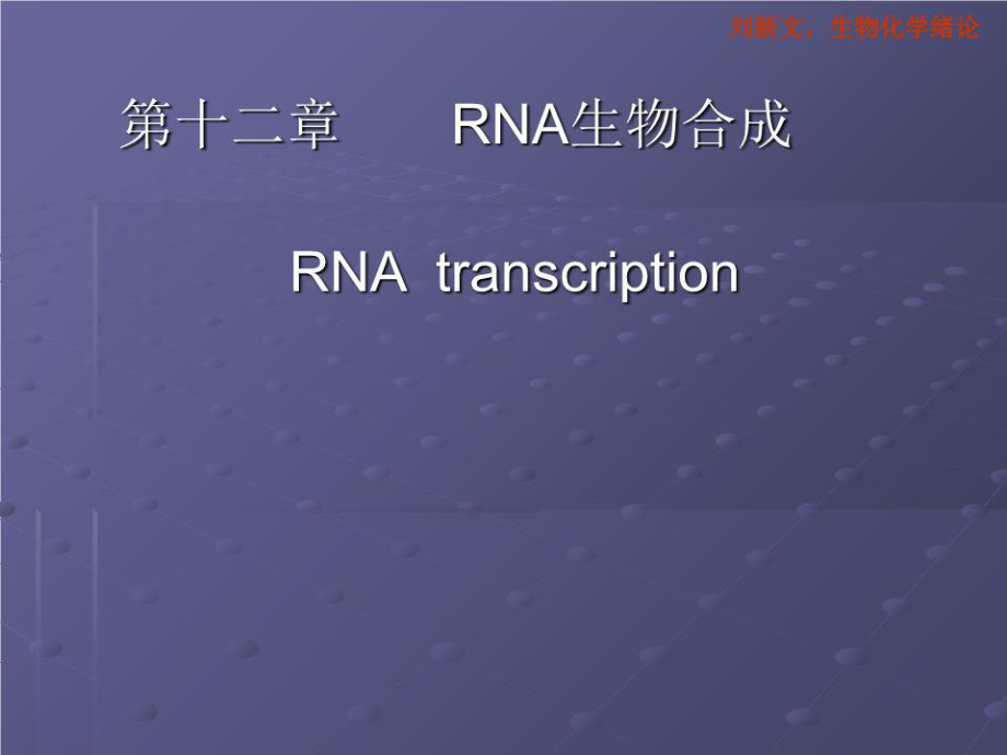 《RNA生物合成》PPT課件.ppt_第1頁