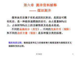 第六章_測井資料解釋(煤田測井解釋)[教育研究]