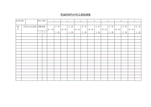 生產(chǎn)制度表格_作業(yè)時(shí)間與計(jì)件工資標(biāo)準(zhǔn)表