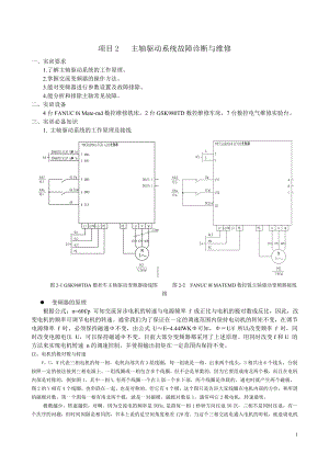 主轴驱动系统故障诊断与维修.doc