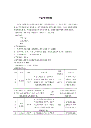 培訓(xùn)學(xué)校投訴管理制度.doc