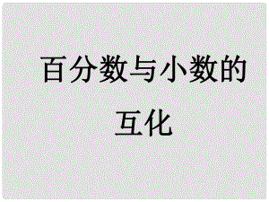 六年級(jí)數(shù)學(xué)上冊 6.2 百分?jǐn)?shù)與小數(shù)的互化課件2 蘇教版.ppt