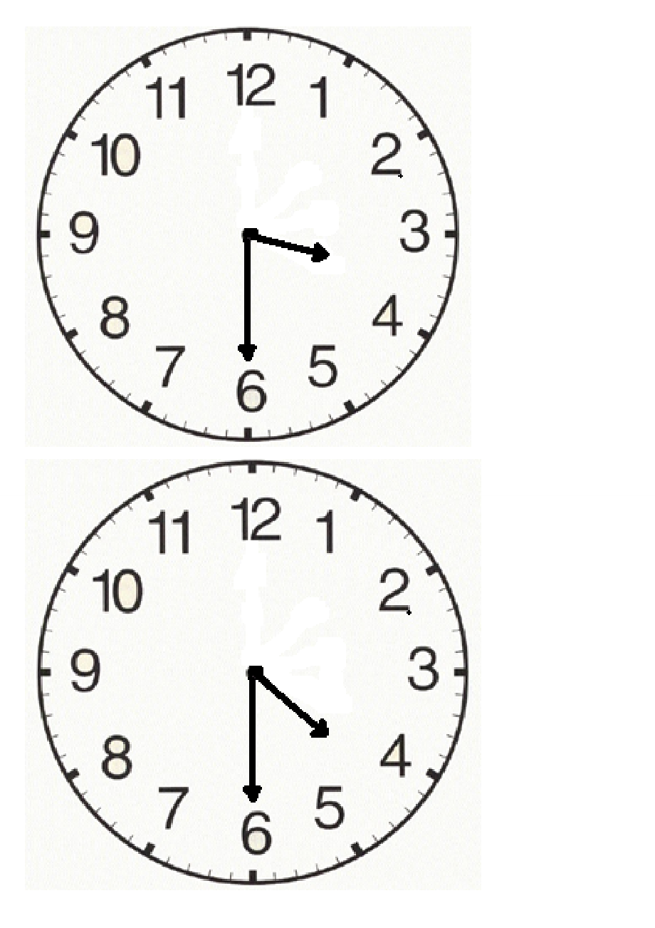 时间钟表图片(整点,半点)doc