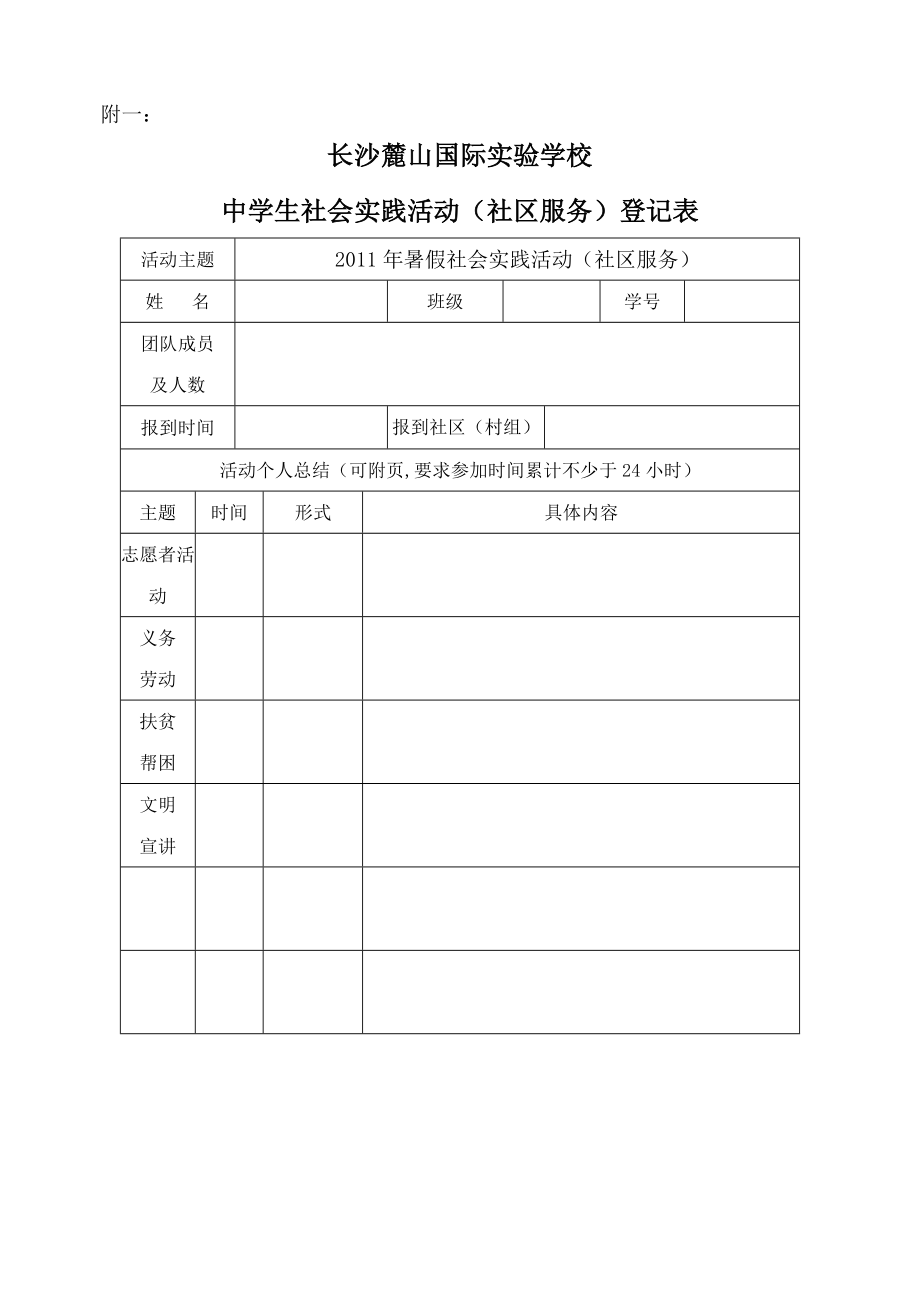 中學(xué)生社會(huì)實(shí)踐活動(dòng)登記表(社區(qū)).doc_第1頁(yè)