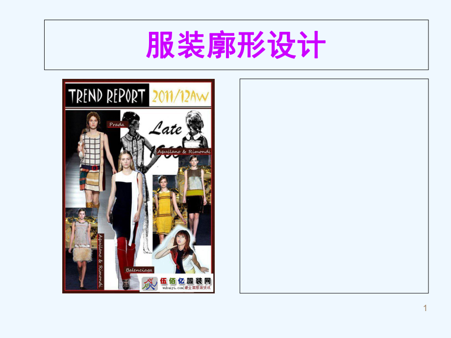 服裝廓形分析 專業(yè)課件_第1頁