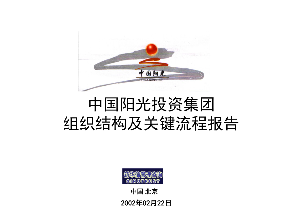 中国阳光投资集团-组织结构及关键流程报告_第1页