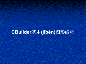 CBuilder基本图形编程学习教案