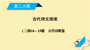 語文第二大題 第14～15題 古代詩歌鑒賞