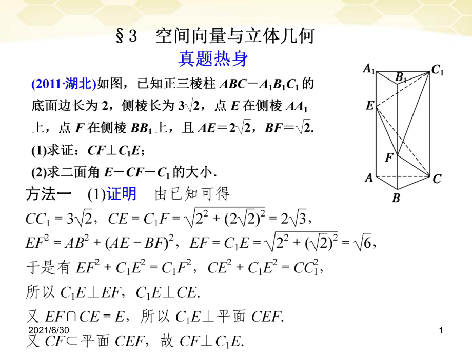 立體幾何 空間向量與立體幾何課件_第1頁(yè)