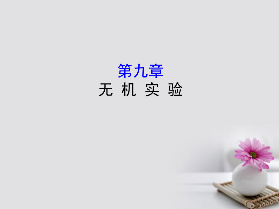 化學(xué)第九章 無(wú)機(jī)實(shí)驗(yàn)_第1頁(yè)