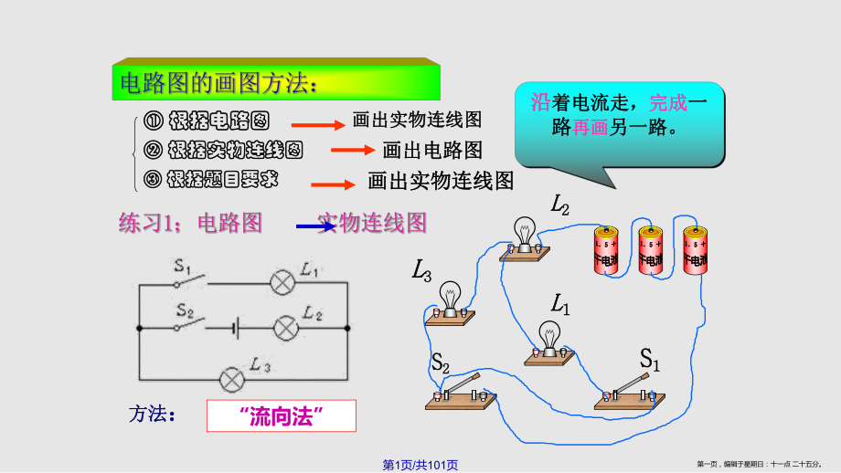 初中物理电路图与实物图的转化_第1页