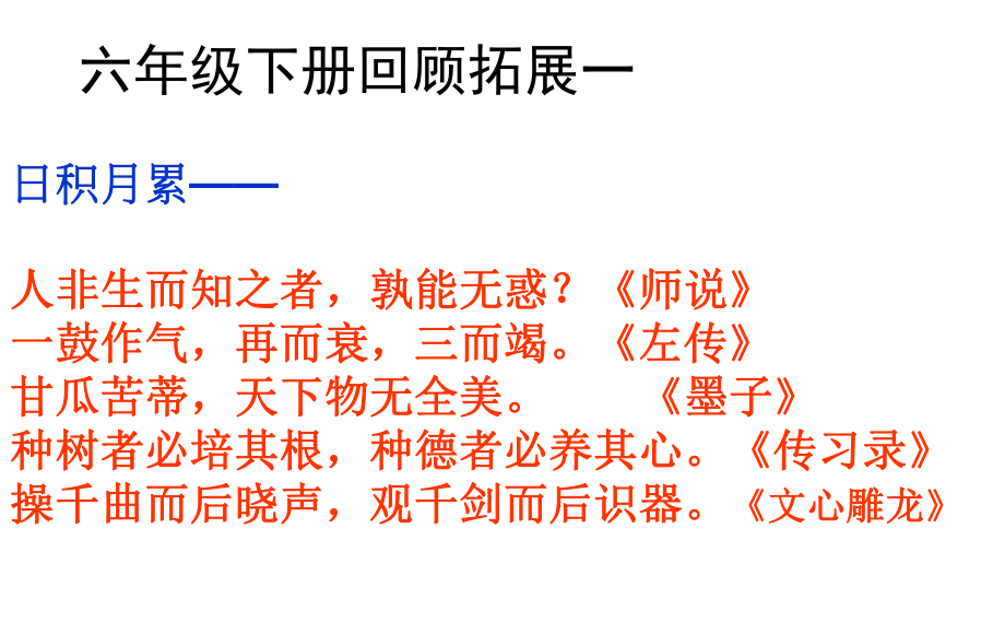 六年级下册口语交际习作一_第1页