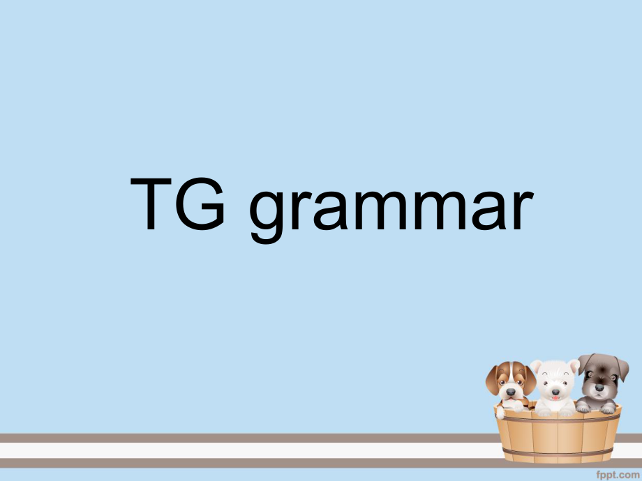 语言学TG grammar_第1页
