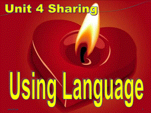 新人教選修7 Unit4 Sharing -Using language課件