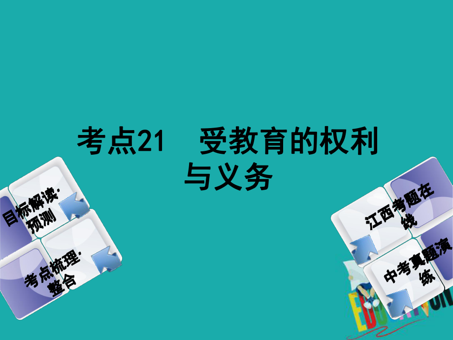 政治方案 第二單元 法律與秩序 21 受教育的權(quán)利與義務(wù)教材梳理_第1頁