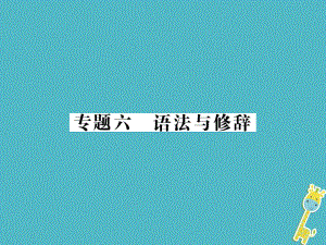 語文講讀 第1部分 語言積累與運用 六語法與修辭